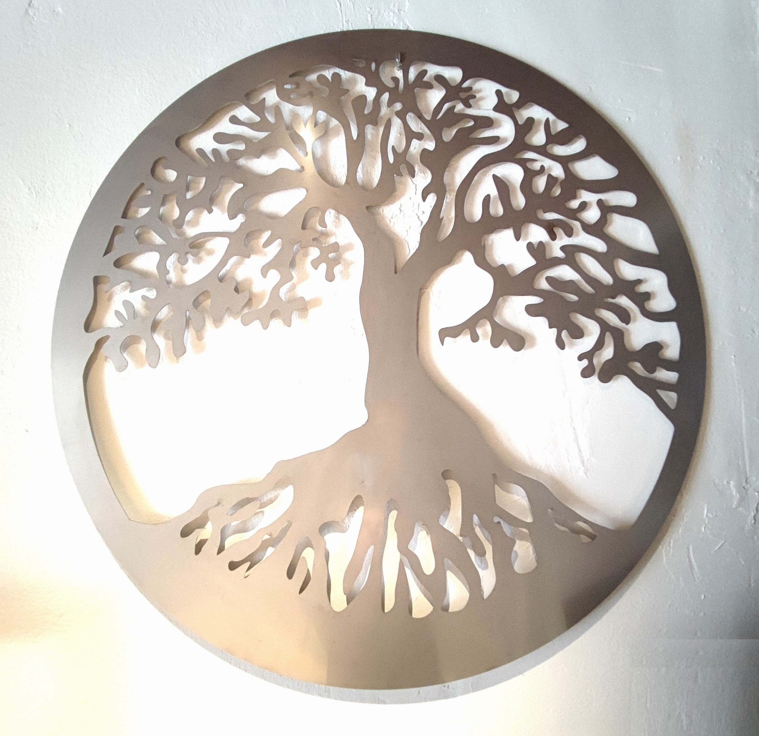 Metalen Levensboom - Wanddecoratie | 100 cm x 100 cm | Muurdecoratie